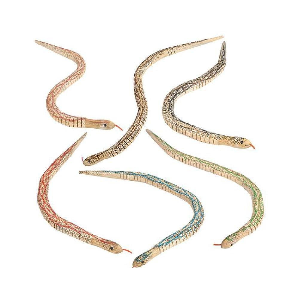 20 wooden wiggly snake