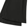 thumbnail image 5 of ManxiVoo Women's High Waist Wide Leg Yoga Pants with No Visible Lines Slight Flare and Pockets for Comfortable Yoga and Workout Sessions S Size Dark Gray, 5 of 5
