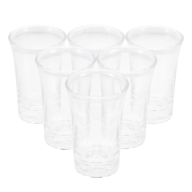 6Pcs Whiskey Cup Acrylic Wine Cup Creative Drinking Cups Beverage Cup Spirit Cup