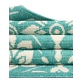 thumbnail image 2 of Unique Loom Outdoor Trellis Collection Area Rug - Tiles (3' 1" Round Teal/Ivory), 2 of 9