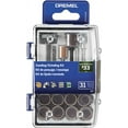 thumbnail image 4 of Dremel 727-01 Sanding & Grinding Rotary Tool Accessory Kit with Case, 31-Piece – Includes Grinding Stones, Sanding Bands, Cut-Off Wheel and Mandrel, 4 of 7