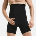 thumbnail image 6 of KIHOUT Men's High-Waist Compression Shaper Shorts - Polyester, Tummy Control, Butt Lift, Double-Layer Crotch, Knee-Length for Gym Training, Fitness, and Body Sculpting, 6 of 9