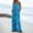 Sky Blue, variant on Casual Loose Jumpsuits For Women Trendy Printed Sleeveless Wide Leg Long Pant Rompers With Pockets Beige M