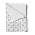 thumbnail image 2 of Scandinavian Soft Flannel Fleece Blanket, Retro Style Triangle Design Dots Geometric Motifs Simplistic Pattern, Cozy Plush for Indoor and Outdoor Use, 60" x 80", Pale Muave and Black, by Ambesonne, 2 of 5