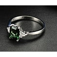 thumbnail image 4 of 1.50 Carat Emerald and Diamond Engagement Ring in White Gold, 4 of 4