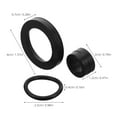 thumbnail image 2 of OFFIGAM 3Pcs Black Rubber Seal Washers Set for Beer Dispenser Keg Airtight Sealing Rings with Durable Material, 2 of 8