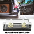 thumbnail image 2 of 5pcs 100 Amp Fuse 0 4 8 10 Gauge Inline ANL Fuse Holders Clear Black Fuse Block for Car Audio Video Stereo, 2 of 6