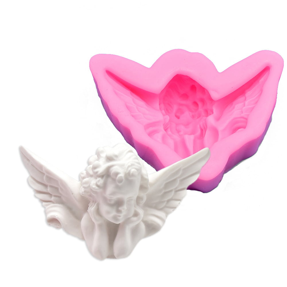 Sleeping Baby Angel Wings Silicone Mould Fondant Cake Topper Modelling Tools
