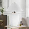 thumbnail image 3 of Uttermost Merriton Matt White Table Lamp, 3 of 10