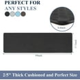 thumbnail image 3 of Anti Fatigue Mats for Kitchen, Yamaziot 17x59in Kitchen Runner Rug, 0.4" Thickness Non-Slip Comfort Cushioned Standing Mat, Waterproof Runner for Home, Office, Sink, Garage Essential, Black, 3 of 8