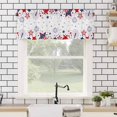 thumbnail image 4 of Valances for Windows 4th of July Independence Day Red Blue Star Valance Rod Pocket Window Treatments Curtains for Kitchen Small Windows Living Room Bedroom Bathroom, 60"x18", 4 of 7