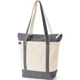 thumbnail image 3 of Lands' End Medium 5 Pocket Zip Top Long Handle Canvas Tote Bag, 3 of 3