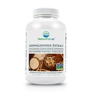 Nature's Lab Ashwagandha Extract - KSM 66 5% Withanolides - 120 Ct (60 Day Supply)