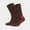 Brown/Red, variant on GoWith Thermal Warm Terry Lined Alpaca Hiking Boot Socks for Men & Women - Optic Effect | 2 Pairs | Model: 6006