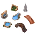 thumbnail image 4 of 7 Pcs Adorables Mini Ponts Paysage Herbe Ornement Rétro Accessoires de Décoration (Style Mixte), 4 of 6