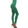 thumbnail image 2 of Women's High Waist Control Top Compression Leggings (Jade Green, One Size), 2 of 3