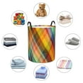 thumbnail image 6 of Daiia abstract Watercolors Tartan Laundry Hamper With Handles Large Storage Basket/Toy Organizer/Dirty Clothes Collapsible Waterproof For College Dorms, Bedroom,Bathroom, 6 of 8