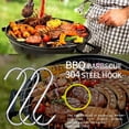 thumbnail image 5 of Stainless steel pointed s hook bacon s hook metal meat hook S type drying, 5 of 5