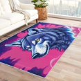 thumbnail image 1 of Wolf Rugs for Living Room Bedroom - Animal Rug 3x5 - Cloud Carpet for Home Decor - Washable Non Slip Patterned Indoor Small Area Rug - Soft & Low Pile (ZJ&225), 1 of 7