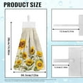 thumbnail image 7 of ZIATUBLE Sunflower Butterfly Hanging Hand Dry Towels Dragonfly Bath Towels for Bathroom Set 2 Piece Fast Drying Kitchen Hand Towels and Washcloths Machine Washable Hanging Kitchen Towel, 7 of 7