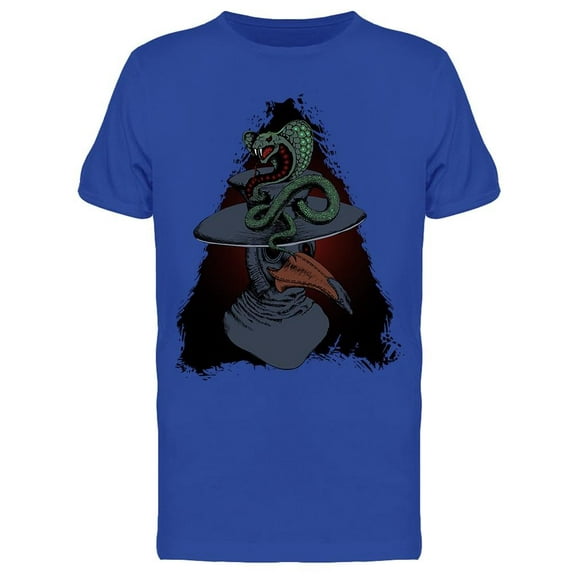 Plague Doctor And Cobra T-Shirt Men -Image by Shutterstock, Male x-Large