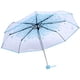 thumbnail image 2 of Paraguas Plegable Transparente, Paraguas de Viaje Compacto, Mini Paraguas Portátiles Pequeños con Romántico Patrón de Flor de Cerezo A Prueba de Viento, A Prueba de Lluvia (Azul), 2 of 3