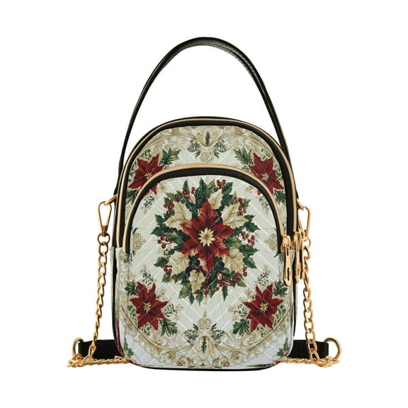 Cross Body Fashion Shoulder Waist Purse Bags Christmas Whimsy Pocket Handbags