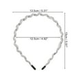 thumbnail image 3 of Unique Bargains 1 Pc Fashion Grace Mesh Fine Twist Headband for Girls for Women 4.92" ID Gray, 3 of 4