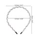 thumbnail image 3 of Ofertas Únicas 1 Pc Diadema de Malla Elegante y Fina para Niñas y Mujeres 4.92" ID Gris, 3 of 4