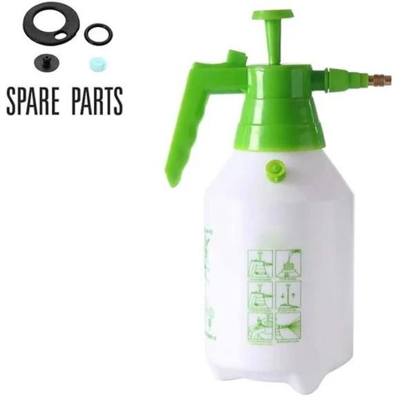 PURELY- 51Oz Garden Sprayer Multi Purpose Pressure Pump Handle Adjustable Brass Nozzle