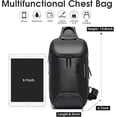 thumbnail image 6 of BANGE Anti-Theft Sling Backpack with Lock & USB Charging Port, Unisex Casual Crossbody Bag for Multiple Occasions,Black, 6 of 11