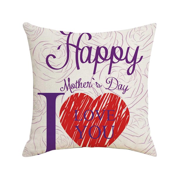 Puntoco Mother'S Day Pillow-Cover Sofa Cover Cushion Cover Custom Home Decoration