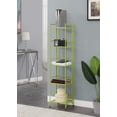 thumbnail image 4 of Pemberly Row Five-Tier Folding Shelf with Green Metal Frame, 4 of 7