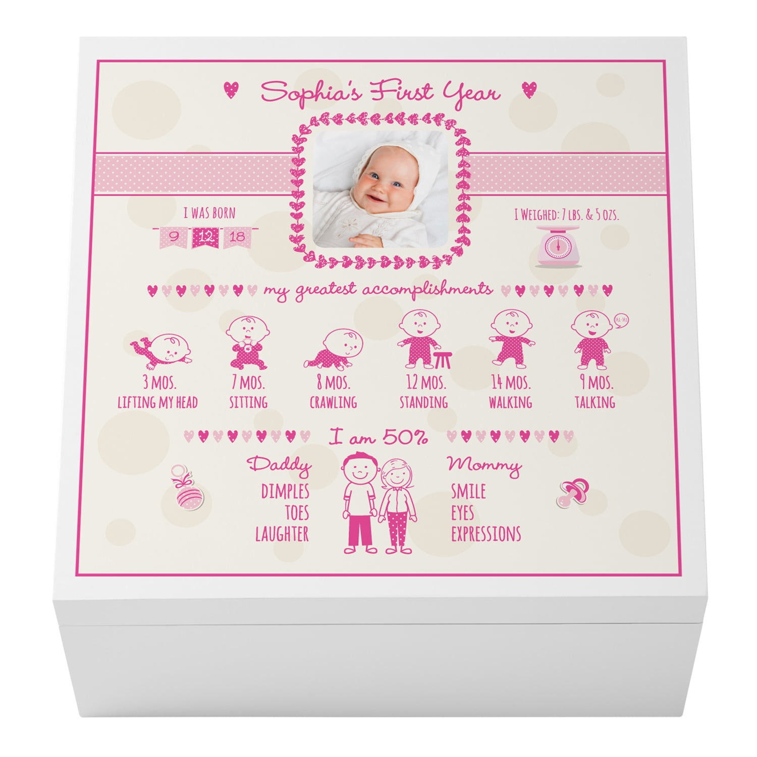personalized keepsake box for girl