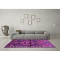 thumbnail image 3 of Ahgly Company Indoor Round Persian Purple Traditional Area Rugs, 4' Round, 3 of 4