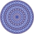 thumbnail image 1 of Ahgly Company Machine Washable Indoor Round Transitional Purple Mimosa Purple Area Rugs, 7' Round, 1 of 7