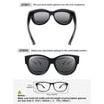 thumbnail image 4 of TINHAO Fit Over Glasses Sunglasses for Women Men Large Cat Eye Sunglasses Polarized 100% UV400 Protection, 4 of 7