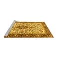 thumbnail image 2 of Ahgly Company Machine Washable Indoor Round Persian Yellow Traditional Area Rugs, 7' Round, 2 of 4