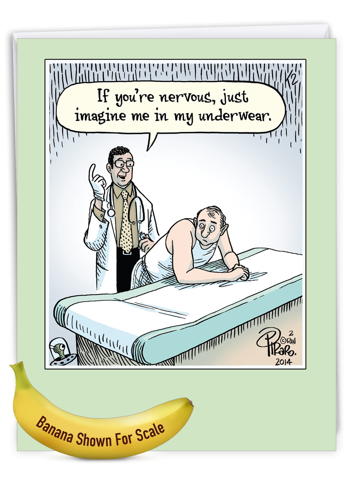 1 Large Funny Get Well Greeting Card ( x 11 Inch) - if You're Nervous Feel Better Card J9771 1 Large Funny Get Well Greeting Card ( x 11 Inch) - if You're Nervous Feel Better Card J9771