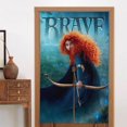 thumbnail image 1 of Cortina de puerta Brave para puerta, cortina opaca con estampado de patrón, cortina divisoria de ambientes, tapiz para decoración del hogar, 34" de ancho x 56" de largo, 1 of 7