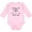 AD-Pink, variant on Oma and Opa Love Me- Heart Grandchild Boys or Girls Long Sleeve Baby Bodysuit