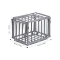 thumbnail image 2 of 2Pcs Mini Cage Model Grey Plastic House Decor Mini Square Grid Shape Diy Assembly House Decoration Children, 2 of 8