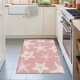 thumbnail image 3 of Entryway Rug 2'x3', Pink Starfish Coastal Kitchen Runner Rugs Non-Slip Carpet Mats, Nautical Summer Ocean Abstract Art Bedside Rugs Runners Washable Floor Carpet for Bathroom Laundry Room, 3 of 8