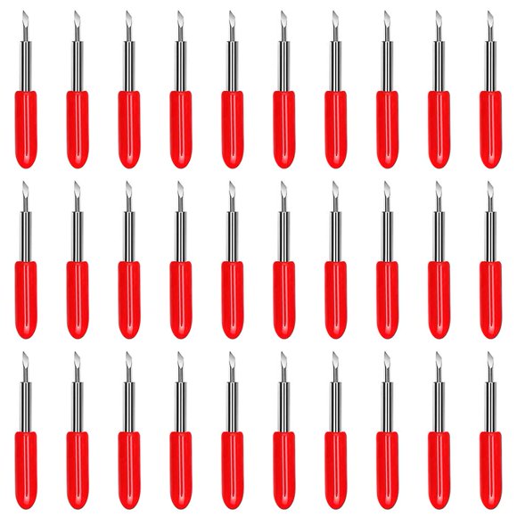 CJRSLRB 30 piezas de cuchillas de corte de punta fina de 45° para Maker