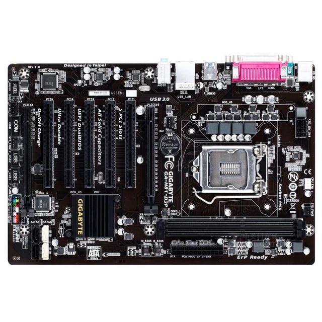 Placa madre GIGABYTE GA-H81-D3P LGA 1150 Intel H81 DDR3 ATX