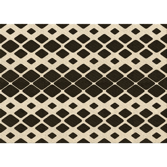 Ahgly Company Indoor Rectangle Patterned Midnight Gray Area Rugs, 2' x 3'