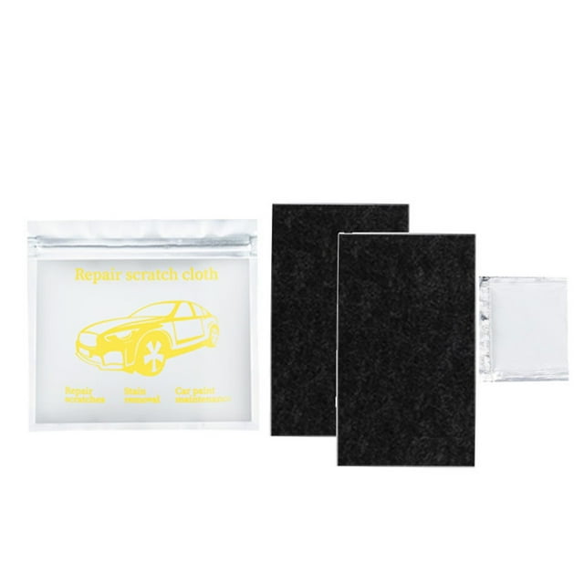 BUYISI 2 Pcs Chiffon de Réparation de Rayures Blanc Fibre Nano Polyester Chiffon Nano Étincelle pour Rayures de Voiture Chiffon Nano Effaceur de Rayures