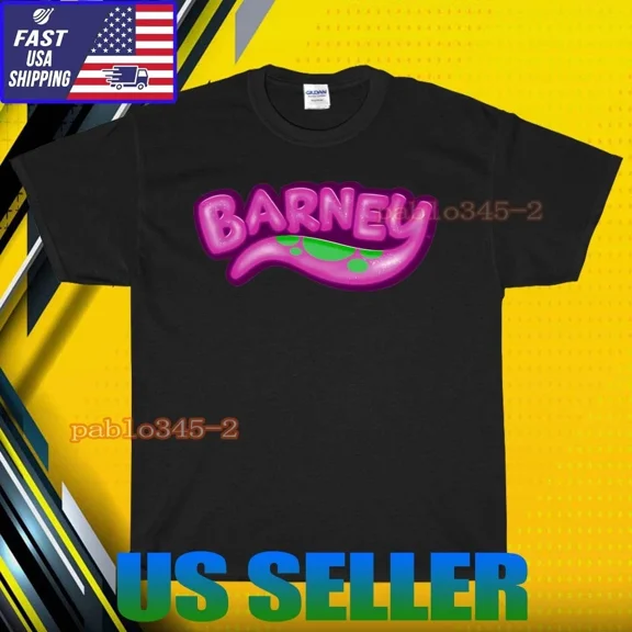 RETRO NEW SHIRT BARNEY LOGO T-SHIRT UNISEX FUNNY AMERICAN USA SIZE S-5XL