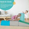 thumbnail image 5 of QRKD Climbing Toys for Toddlers 5 Piece Corner Foam Climbing Blocks Set with Soft Foam and Strong Structure for Babies 1-3 Crawling and Sliding Activity Play Indoor(Blue, 5 Piece), 5 of 14