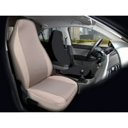 Auto Drive 1Piece High Back Atlanta Car Seat Covers Polyester Jacquard Tan - Universal Fit, 2202SC262